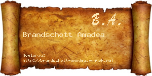 Brandschott Amadea névjegykártya